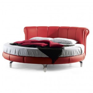 Letto classico rotondo imbottito "Siena Classic" Letto classico rotondo imbottito "Siena Classic"